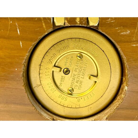 Vintage MCM Taylor Barometer Thermometer Art Deco WORKS - Picture 8 of 11